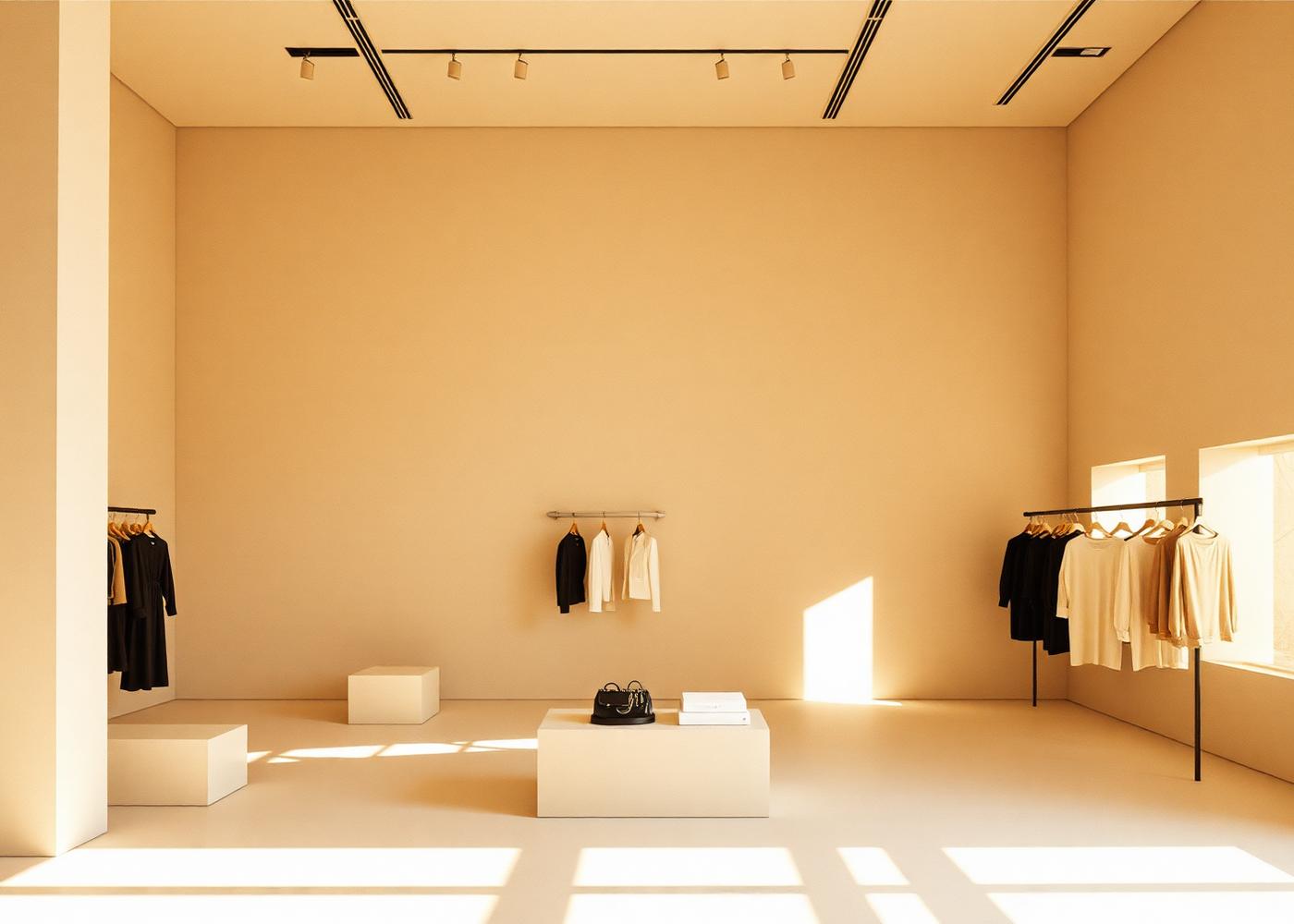 Minimalistischer Concept Store